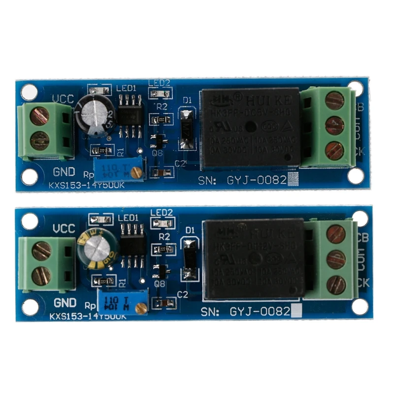 

NE555 Time Delay Relay Module Oscillator Delay Switch Adjustable 0 to 10 Second