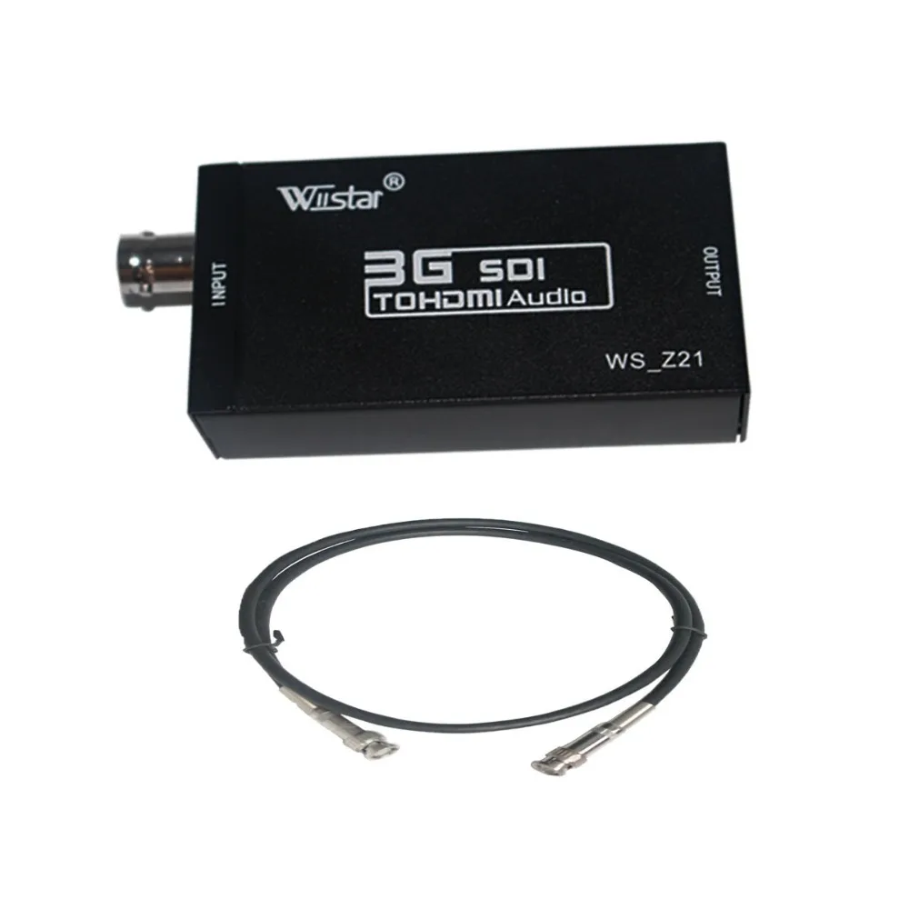 Wiistar HD 1080P 3g sdi в hdmi конвертер и Кабель bnc поддержка HD-SDI/3G-SDI сигналов sdi2hdmi SDI в hdmi