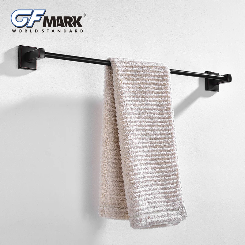 GFmark Черный Античный вешалка для полотенец Toallero ORB поверхности висит стержень