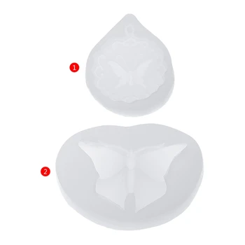

Silicone Mold Butterfly Mirror DIY Crafts Jewelry Handmade Pendant Epoxy Resin