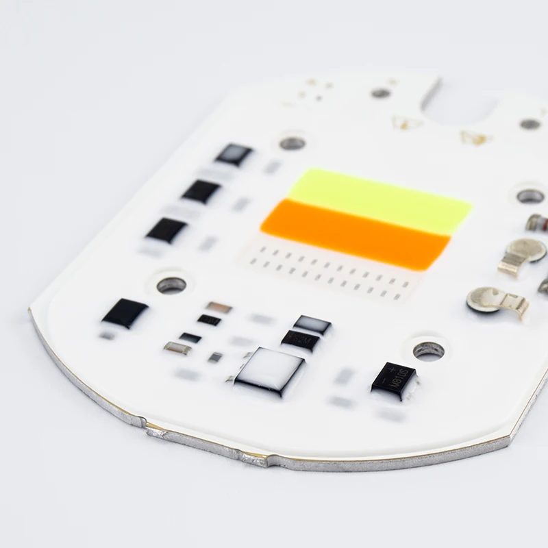 Светодиодный чип COB интеллектуальный IC многоцветные бусины 5 шт. 220 В RGB красный