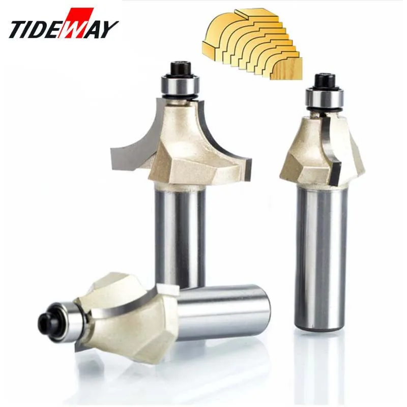 

Tideway Over Edging Router Bit 1/4" 1/2" Shank wood router bit Straight end mill trimmer cleaning flush trim beading bit