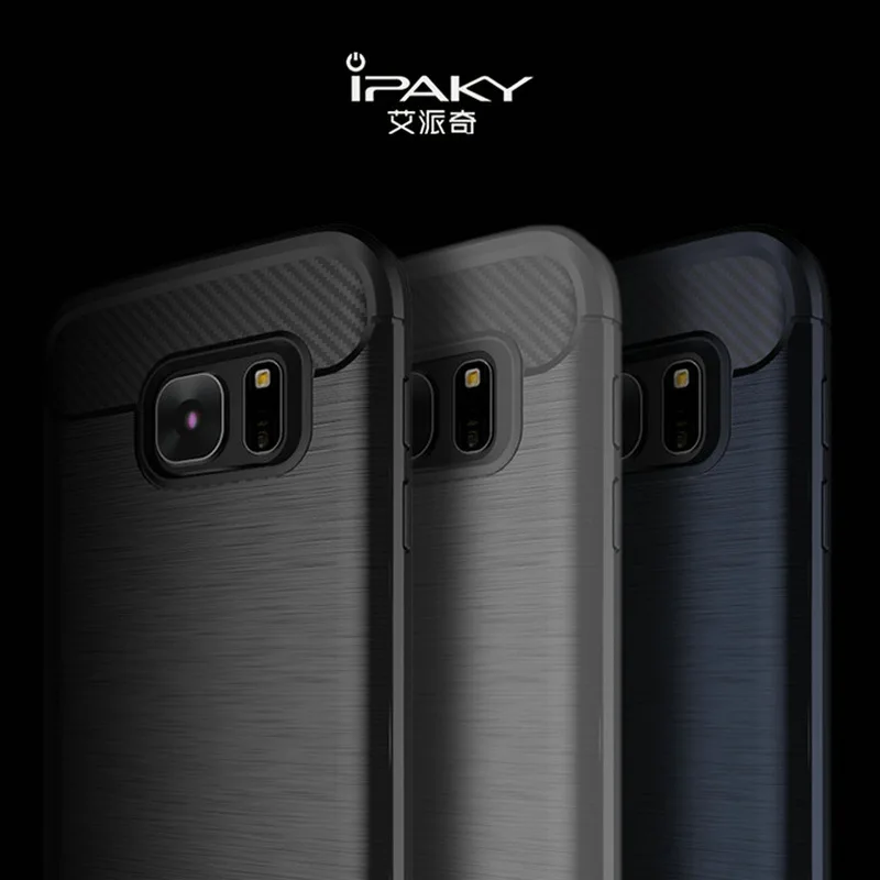 Чехол iPaky противоударный бампер силиконовый чехол для samsung Galaxy S7 S 7 S7Edge Edge 4 ГБ 32 ГБ/64 ГБ G9300 G9308 G9350 5,1 5,5