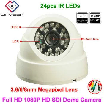 

Lihmsek HD SDI camera 1080P 1/3'' 2.0MP CMOS sensor digital security camera Indoor SDI cam 24IR 3.6/6MM HD-SDI Dome cctv camera