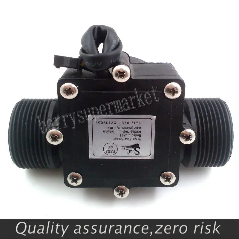 Water Flow meter flowmeter Hall Sensor Switch counter fuel gauge indicator caudalimetro flow device DN32 G1-14 1.25 1-120Lmin 2
