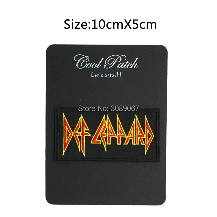 

4" DEF LEPPARD Music Band Punk Rock Embroidered NEW IRON ON and SEW ON Patch Heavy Metal applique dropship