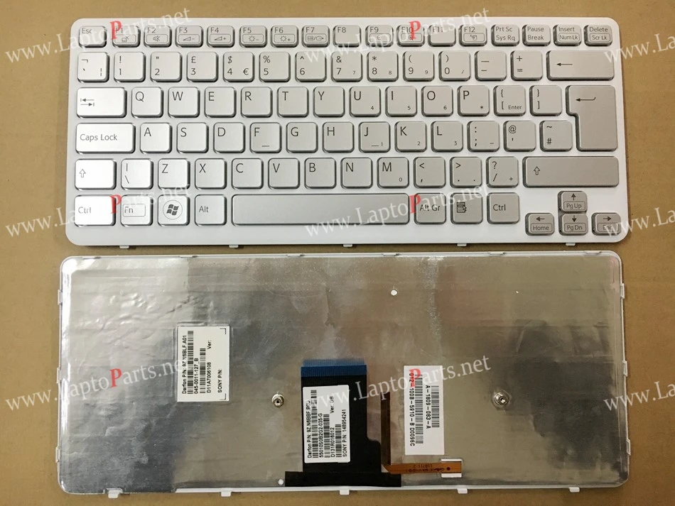 

New UK backlit Keyboard For SONY CA26EC CA27EC CA28EC CA CA2S1C CA2S2C CA2S3C UK Silver with Frame Laptop Keyboard