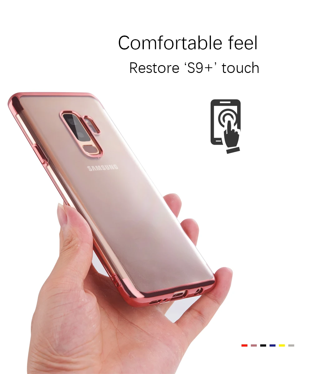 Ascromy For Galaxy S9 Plus Case Plating Frame Bumper Soft Cover For Samsung S8 J3 J5 2018 J7 A3 A5 2017 A7 A6 Note 9 Accessories (15)