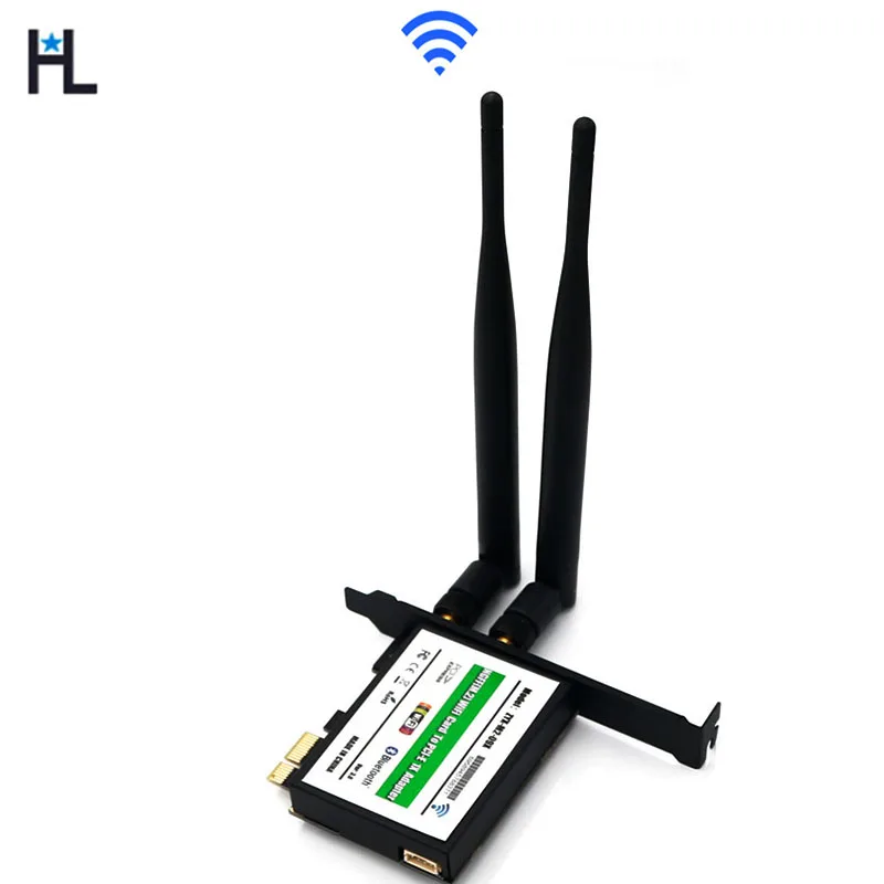 

Desktop WI-FI receiver pci e bluetooth wifi 5ghz adapter NGFF card to PCI E x1 wireless ethernet adapter