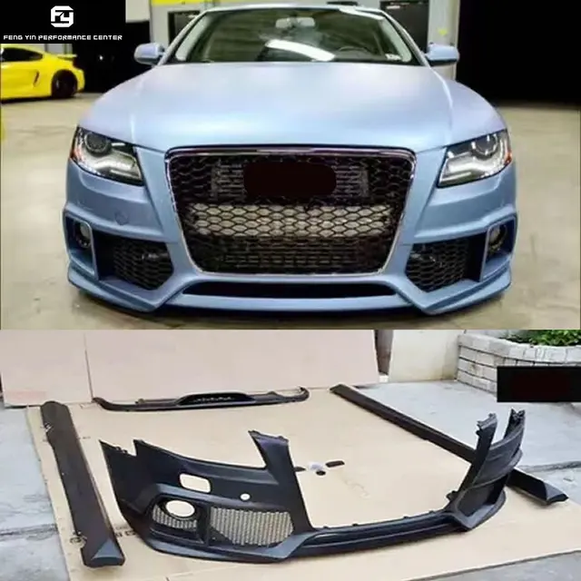 A4 B8 Auto Car Front Bumper Side Skirts Rear Diffuser For Audi A4 B8