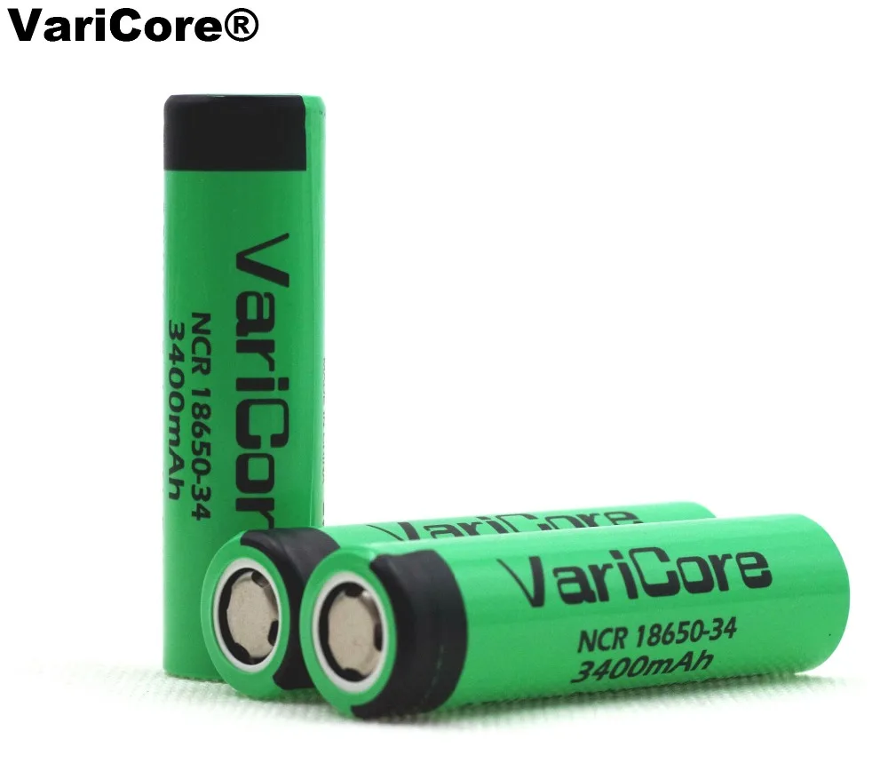 

VariCore Original New 18650 3400mAh lithium Rechargeable battery NCR18650-34 for Flashlight batteries