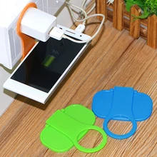 2016 New Folding Mobile Cell Phone Charge Holder Wall Charger Hanger Charging Rack Shelf High Quality Mobile Phone Holder M1Y