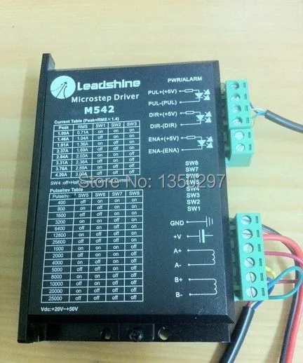 Бесплатная доставка настоящий Драйвер шагового двигателя Leadshine M542/2-фазный