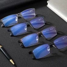 Компьютерные очки TR90 легкие очки Frame миопия, Гиперметропия предписанные оправы очков очки для чтения бесцветные Frame Для мужчин