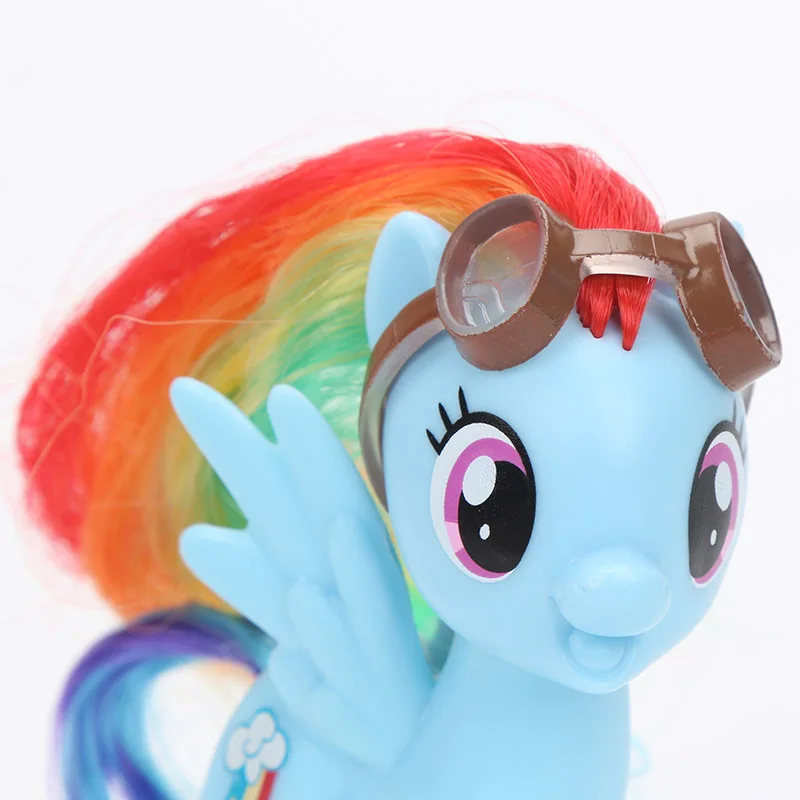 2 шт./компл. игрушки My Little Pony 8 см 28 Equestria для девочек Apple Jack Rarity ПВХ фигурка пони