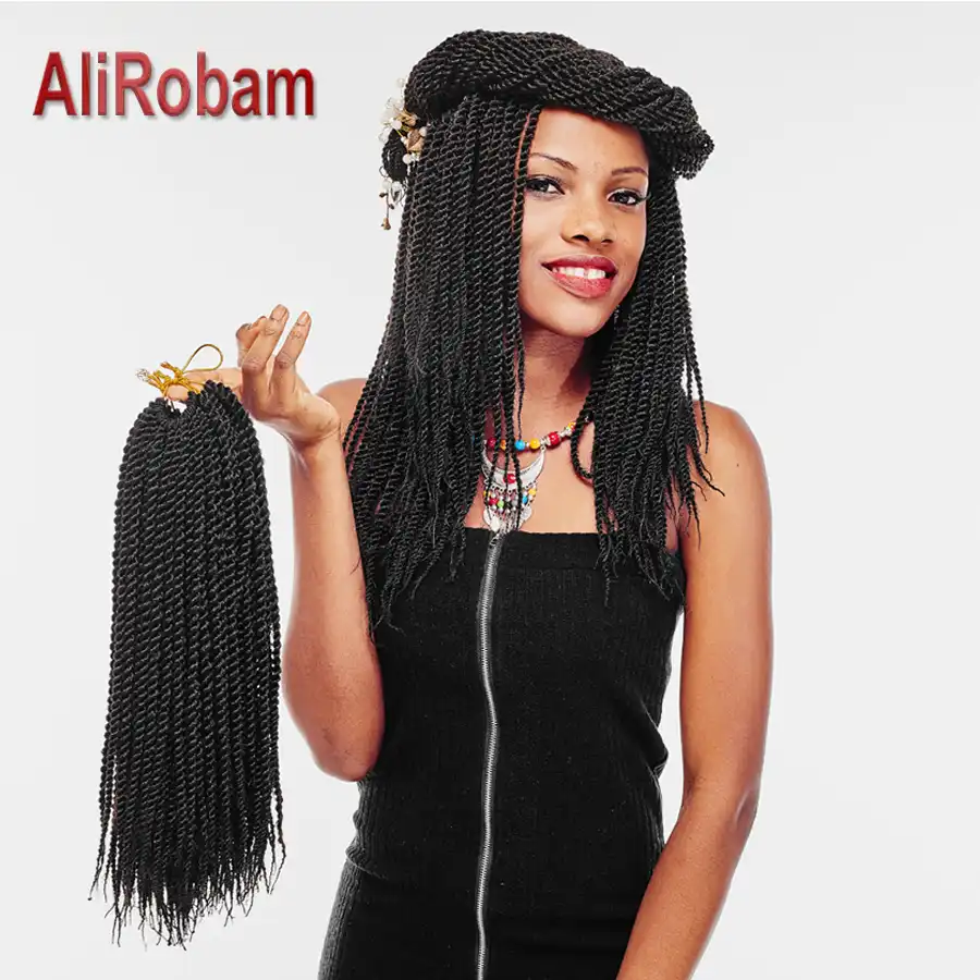 Alirobam Senegalese Twist Crochet Synthetic Braiding Hair