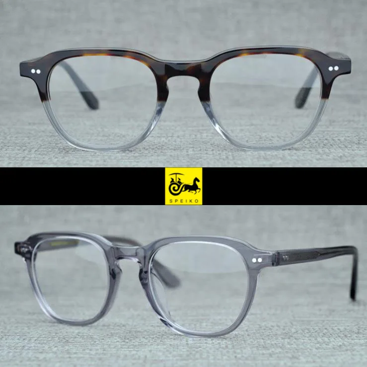 US $50.00 SPEIKO hand made acetate myopia glasses reading glasses 174 Antiblue lens 49 BILLIK retro shield style eyewear vintage glasses