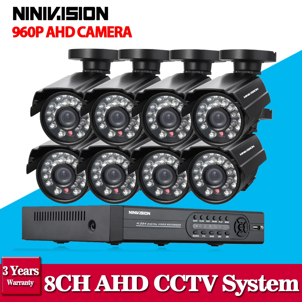 bilder für Hause 8CH CCTV Sicherheitssystem 8 kanal HDMI 1080 P AHD DVR HD 960 P 1.3MP außenkamera kit Videoüberwachung System bilder für Hause 8CH CCTV Sicherheitssystem 8 kanal HDMI 1080 P AHD DVR HD 960 P 1.3MP außenkamera kit Videoüberwachung System