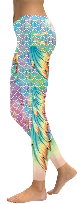 Mermaid scales blue wing legging (3)