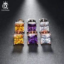 ORSA JEWELS женские серьги 1ct кубический циркон без никеля большие серьги-гвоздики ювелирных изделий OE148