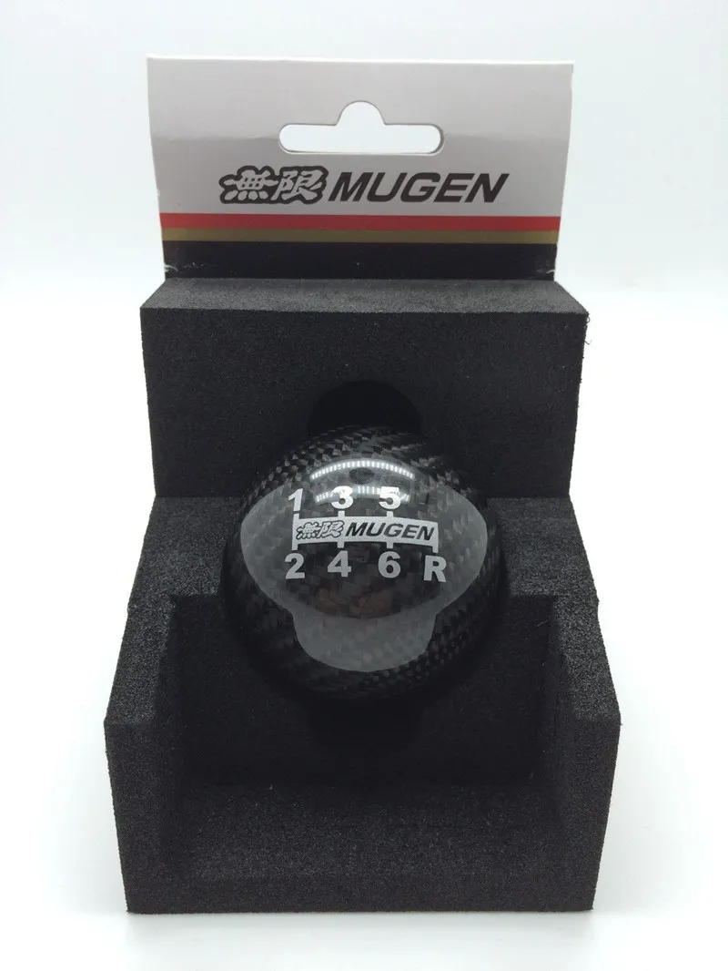 2016 HOT CARBON FIBER RED 6 SPEED SHIFT GEAR KNOB for HONDA for ACCORD