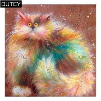 

Full Square/Round Drill 5D DIY Diamond Painting"Chubby cat" Embroidery Cross Stitch Mosaic Home Decor Gift JCC
