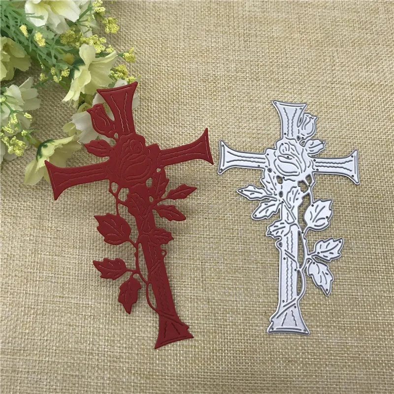 

Cross Vine Border Metal Dies Scrapbooking Metal Cutting Dies Craft Stamps die Cut Embossing Card Make Stencil Frame