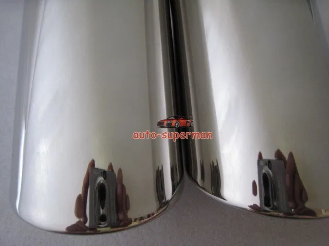 CHROME EXHAUST MUFFLER TIP PIPE For Audi A4 Avant Wagon 2011 2012 2.0T Gasoline