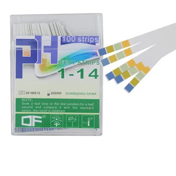 

100 Strips all kinds of PH Test Strips Range 0-14 pH Indicator Litmus Testing deal for Test pH Level of Water 40%off