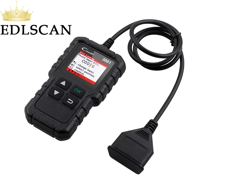

EDLSCAN Multi- Language LAUNCHG Creader 3001 Auto Code Reader with all EOBD OBDII function