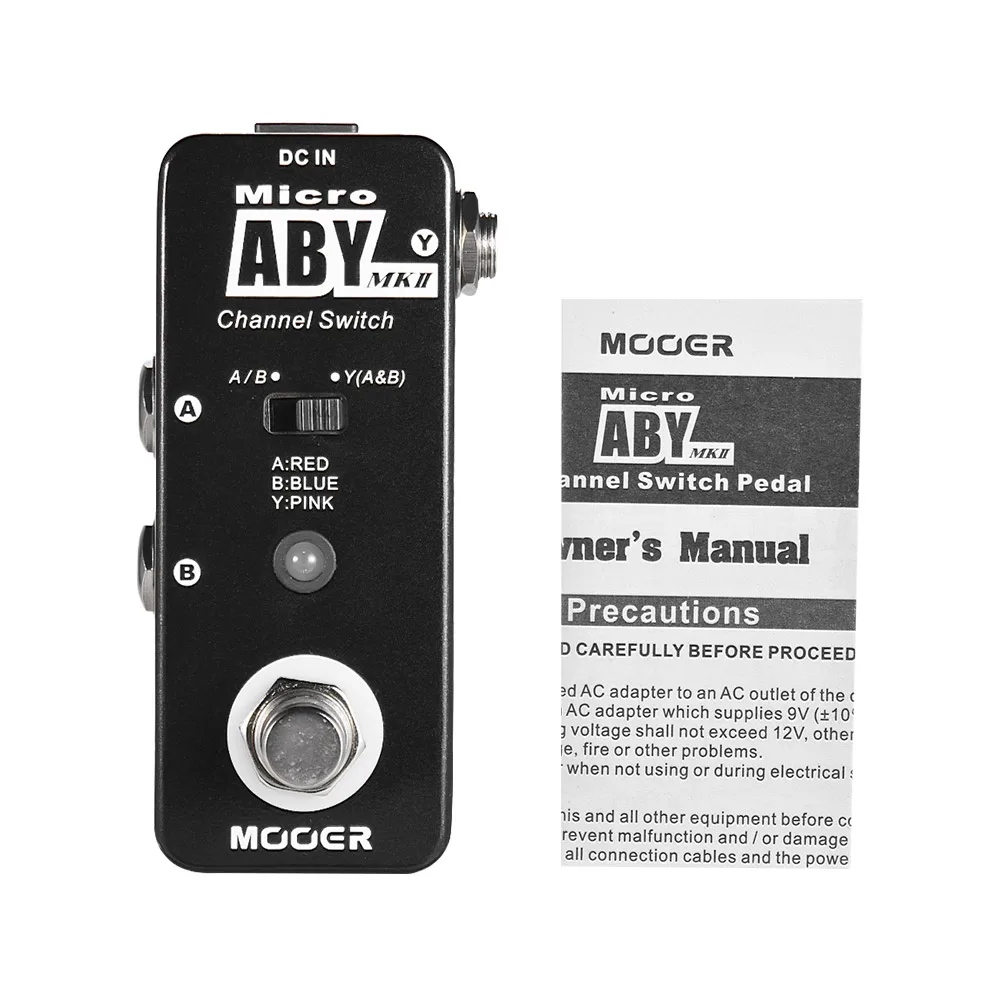 MOOER ABY MKII Channel переключатель для гитары педаль создания эффектов настоящий байпас
