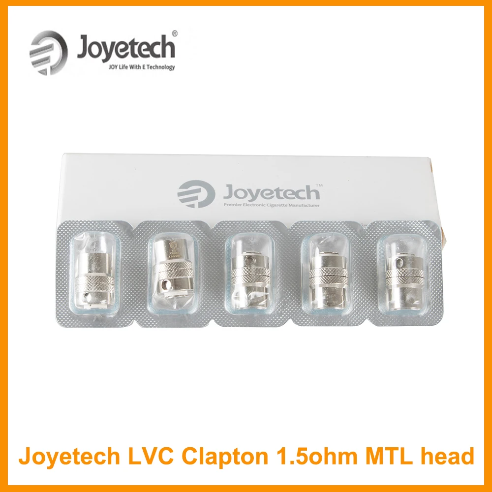 

5pcs/lot Genuine Joyetech LVC Clapton Coil 1.5ohm MTL Coil Head For Cubis Pro Atomizer eGo Aio Tank Vape Electronic Cigarette