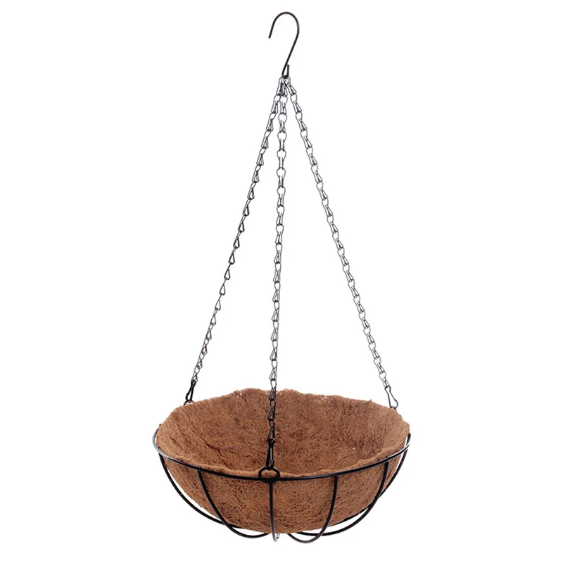 

DIY Flower pot Planting Balcony Planter Basket Hanging Home Coconut Husk Creative Design Decoration Accessories
