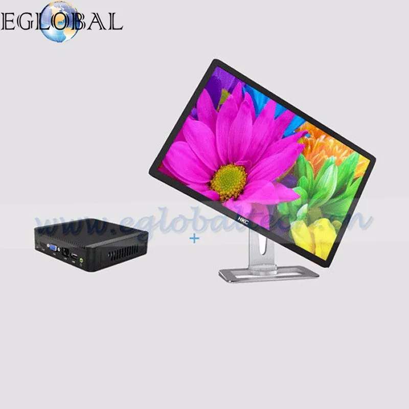 Eglobal Barebone Мини ПК J1900 Четырехъядерный 4 LAN 1080P 12V мини настольный компьютер j1900 маршрутизатор 1* VGA WIN7 pfsense