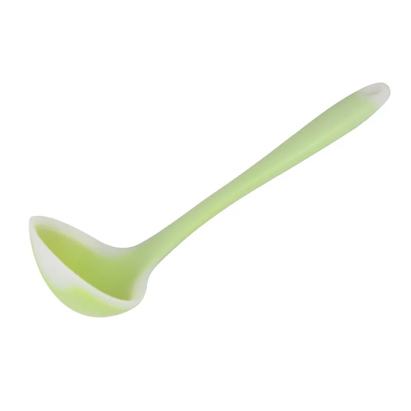 

Hot Translucent Silicone Spoon Nonstick Anti High-Temperature Soup Scoup Cooking Tools Kitchen Supplies LFD