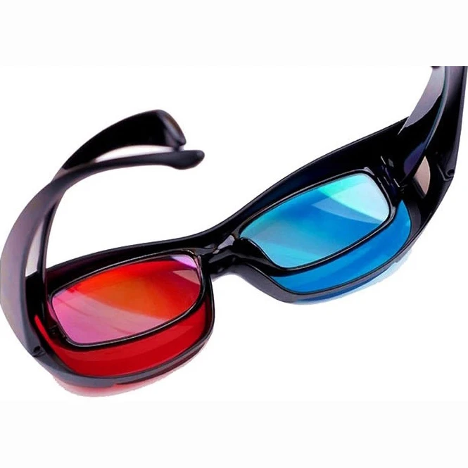 HFES Hot Red-blue / Cyan Anaglyph Simple Style 3d Glasses 3d Movie Game-extra Upgrade Style (3Pcs With Different Style)