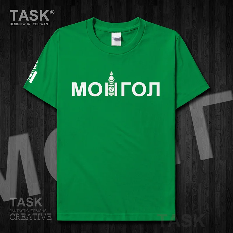 Mongol MNG монгольская Тотем Мужская футболка Топы Футболка короткий рукав одежда