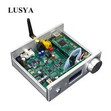 Двойной AK4493EQ DSD ЦАП Bluetooth 5,0 APTX-HD беспроводной плеер коаксиальный волоконный цап поддержка XMOS Amanero USB с OLED дисплеем T0804