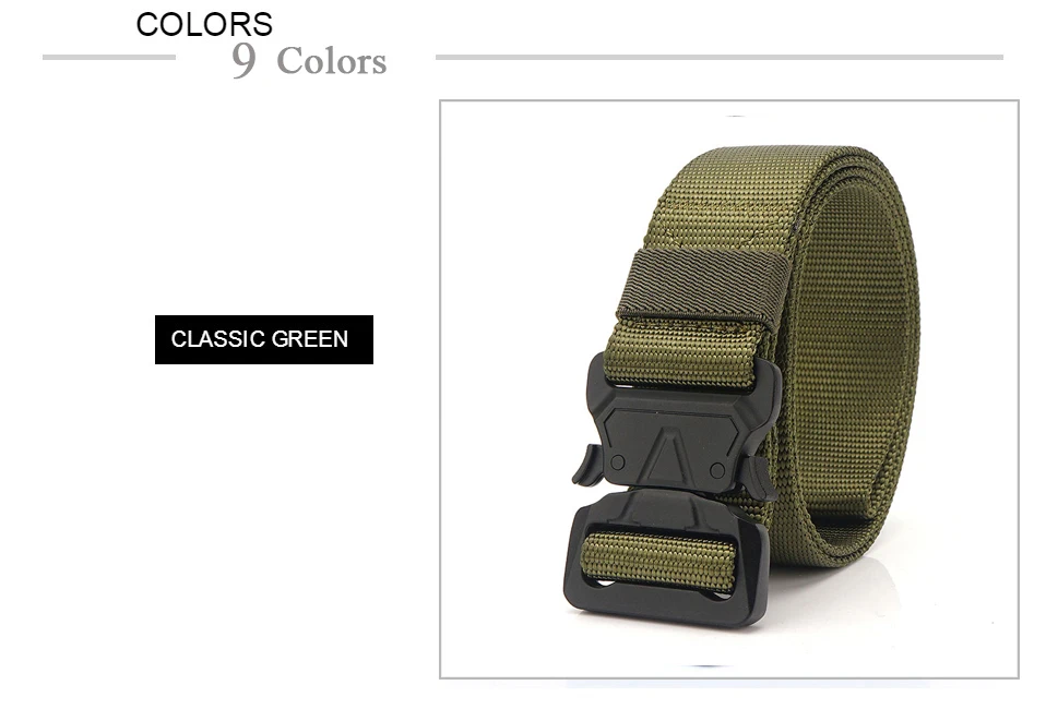 9 цветов Холст армейский ремень мужские тактические дизайнерские ремни для брюк Длинная с резинкой в талии ремень черный быстросъемный