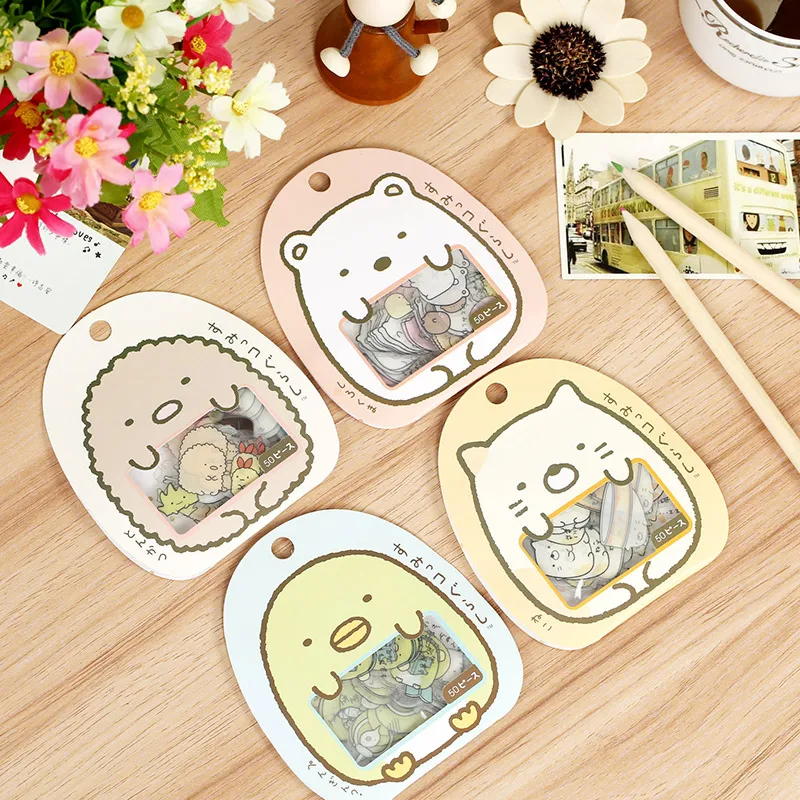 

Cute Sumikko Gurashi Diary Label Stickers Pack Decorative Mobile Stickers Scrapbooking DIY Kawaii Stickers