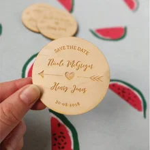 Деревенские Деревянные сохранить дату магниты, пользовательские деревянные сохранить даты, Свадебный холодильник