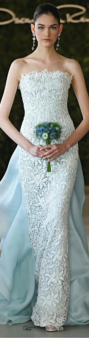 2016 New Free Shipping Luxury Strapless Lace Applique Light Blue