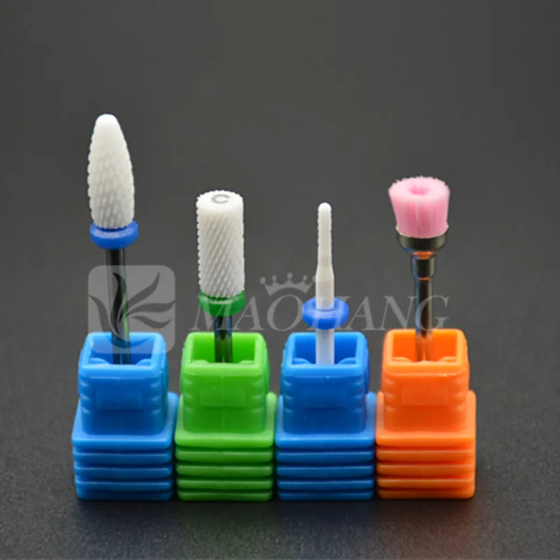 4pcs Set High Quality White Ceramic Nail Bit For Art Electric 4pcs Set High Quality White Ceramic Nail Bit For Art Electric Drill Manicure Machine Tools In Drills Accessories From