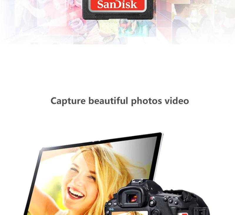 SanDisk SD карта Ultra Max 80 МБ/с./с скорость чтения 64 Гб 128 ГБ 16 ГБ 32 ГБ класс 10 карты памяти UHS-I SDHC/SDXC Для видео камеры