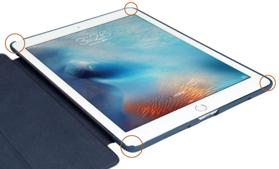 BGR Tablets Case For iPad 9.7 2017 2018 Smart Wake Sleep Stand Ultra-thin Folding PU Leather Flip Cover Pouch 9.7 Case for iPad-88