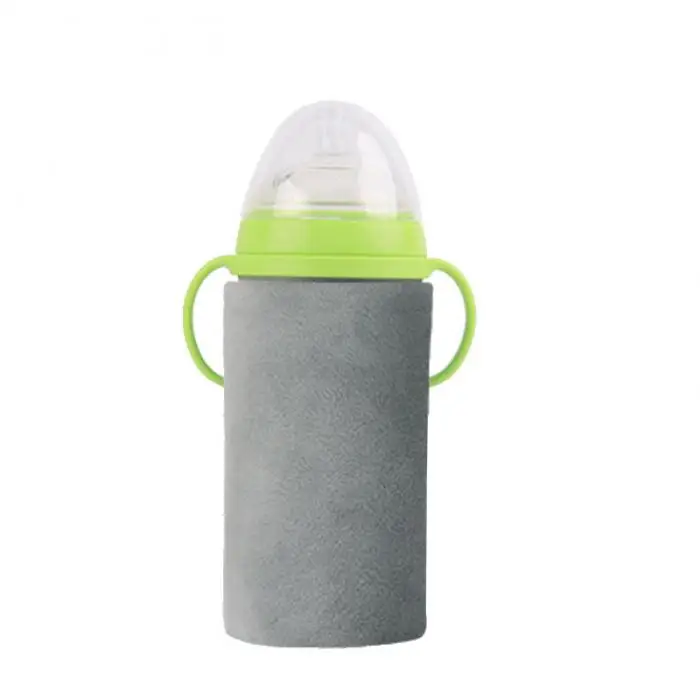 USB Электрический нагреватель для бутылок Портативный Путешествия подогреватель молока детской бутылочки крышка нагревателя термостат AN88