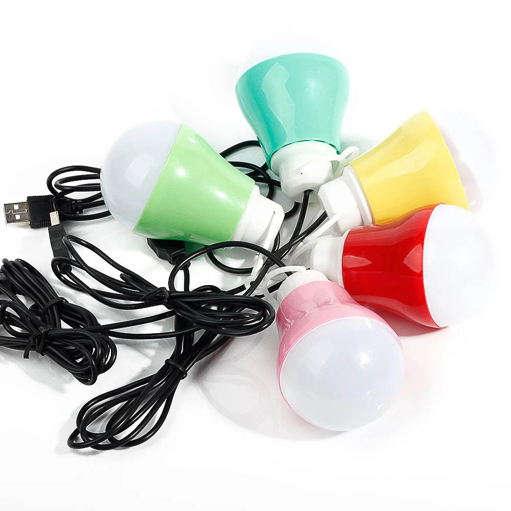 

Guaranteed 100%3W Multicolor Shell USB Nature White SMD5630 Plastic LED Bulb Light Free Shipping