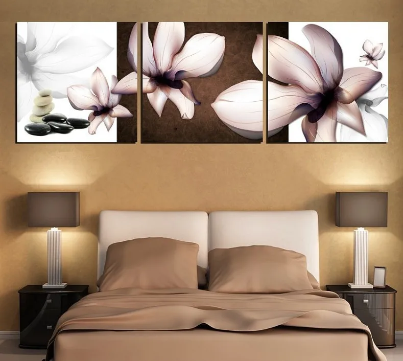 

Free Shipping Hot Sell 3 Panels Modern Wall Painting black and white picture Home Decorative Art Picture Paint on Canvas Prints