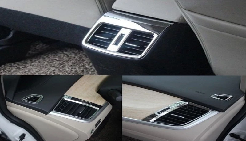 Для Honda Jade 2013 Хромированная передняя консоль кондиционер Выходная крышка AC вентиляционная отделка Внутренняя Рамка для автомобиля