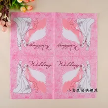 WN067 (1 packs ) The bride and groom Party blue Color Napkin Paper 100% Virgin Wood Tissue for Party Decoration Paper Crafts sara wood the vengeful groom